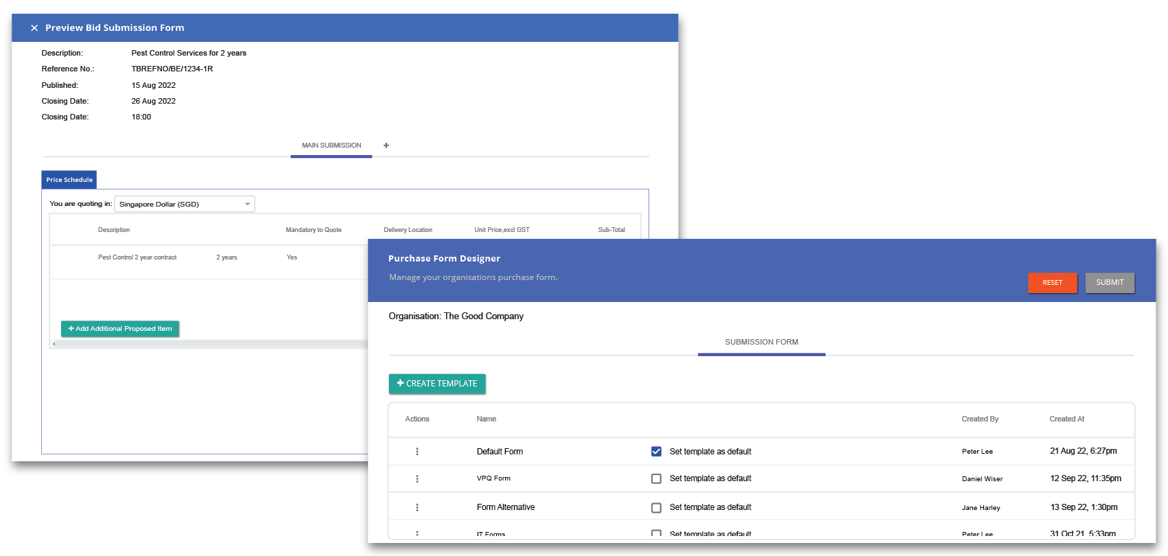 Strategic Sourcing TenderBoard